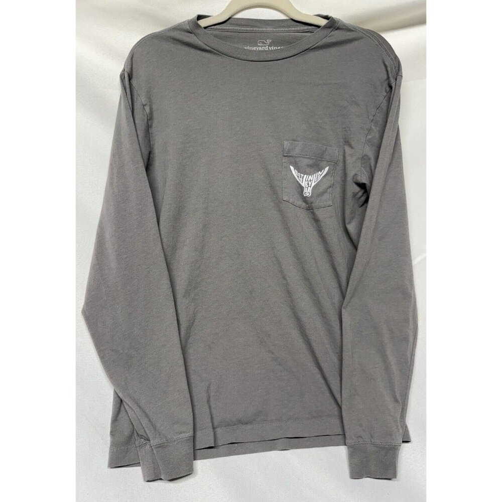 Vineyard Vines Shirt Mens Small Long Sleeve Lightweight Crew Neck Pocket